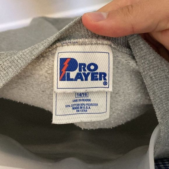 Vintage Pro Layer NFL New England Patriots Grey Sweatshirt Size XL - Picture 4 of 4